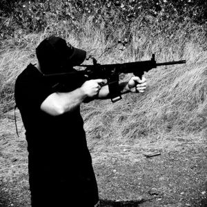 Man shoots an AR-15